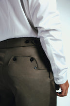 Side-Closure Dress Trouser with Deep Front Pleats