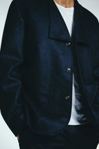 Low-Set Square Lapel Jacket