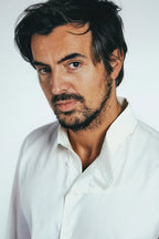 Asymmetrical collar shirt