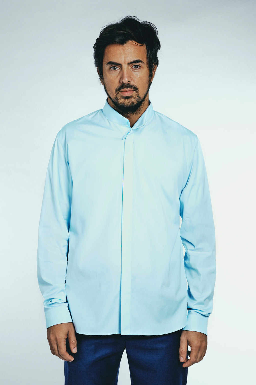 Inner Spiked Collar Shirt