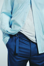 Micro Triangle Open Collar Shirt