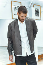 (SOON) Belted wool overshirt