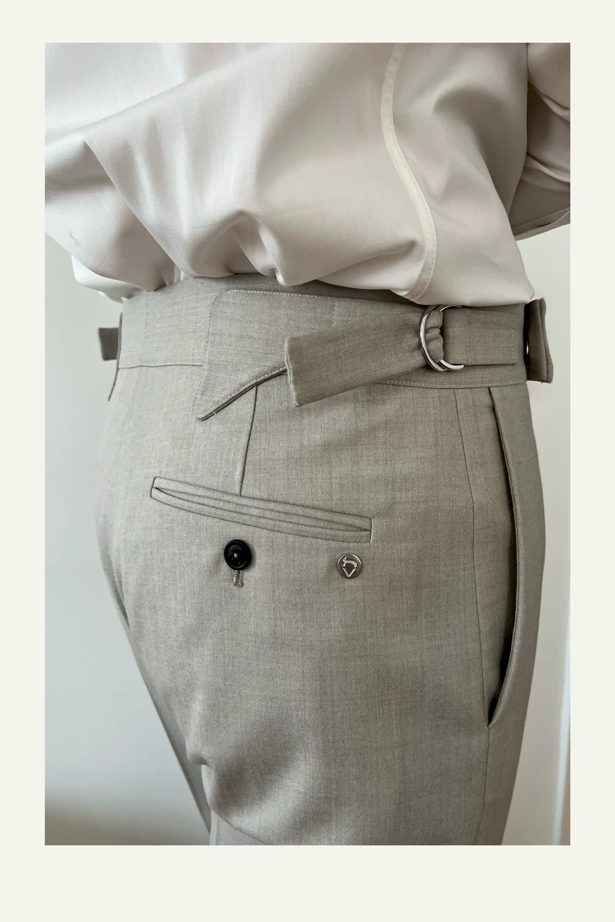 Tailored Sarouel-Style Dress Trouser