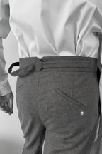 Crossed Belt Pleated Trouser