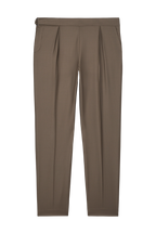 Side-Closure Dress Trouser with Deep Front Pleats