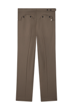 Side-Closure Dress Trouser with Deep Front Pleats