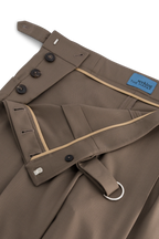 Side-Closure Dress Trouser with Deep Front Pleats