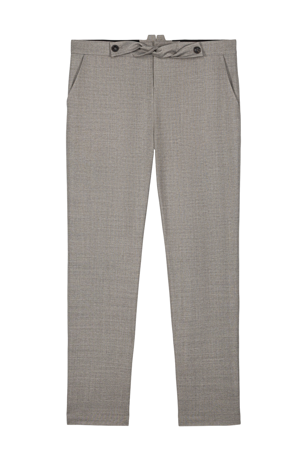 W-Shaped Back Belt Trouser