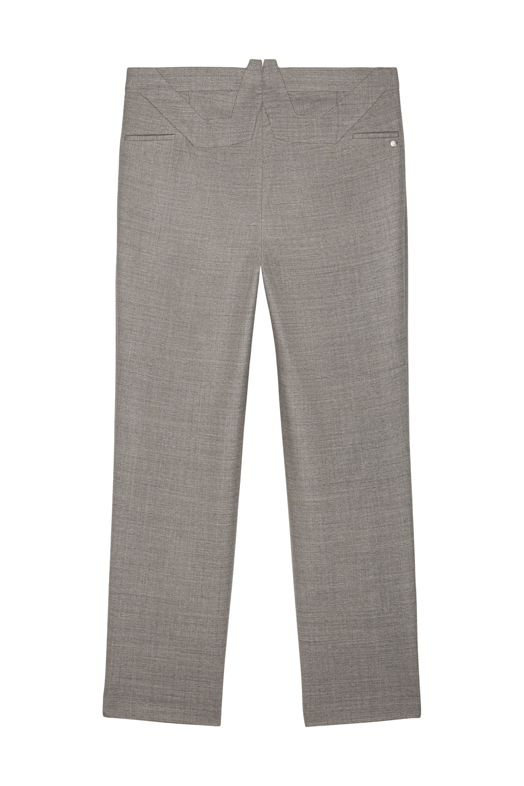 W-Shaped Back Belt Trouser