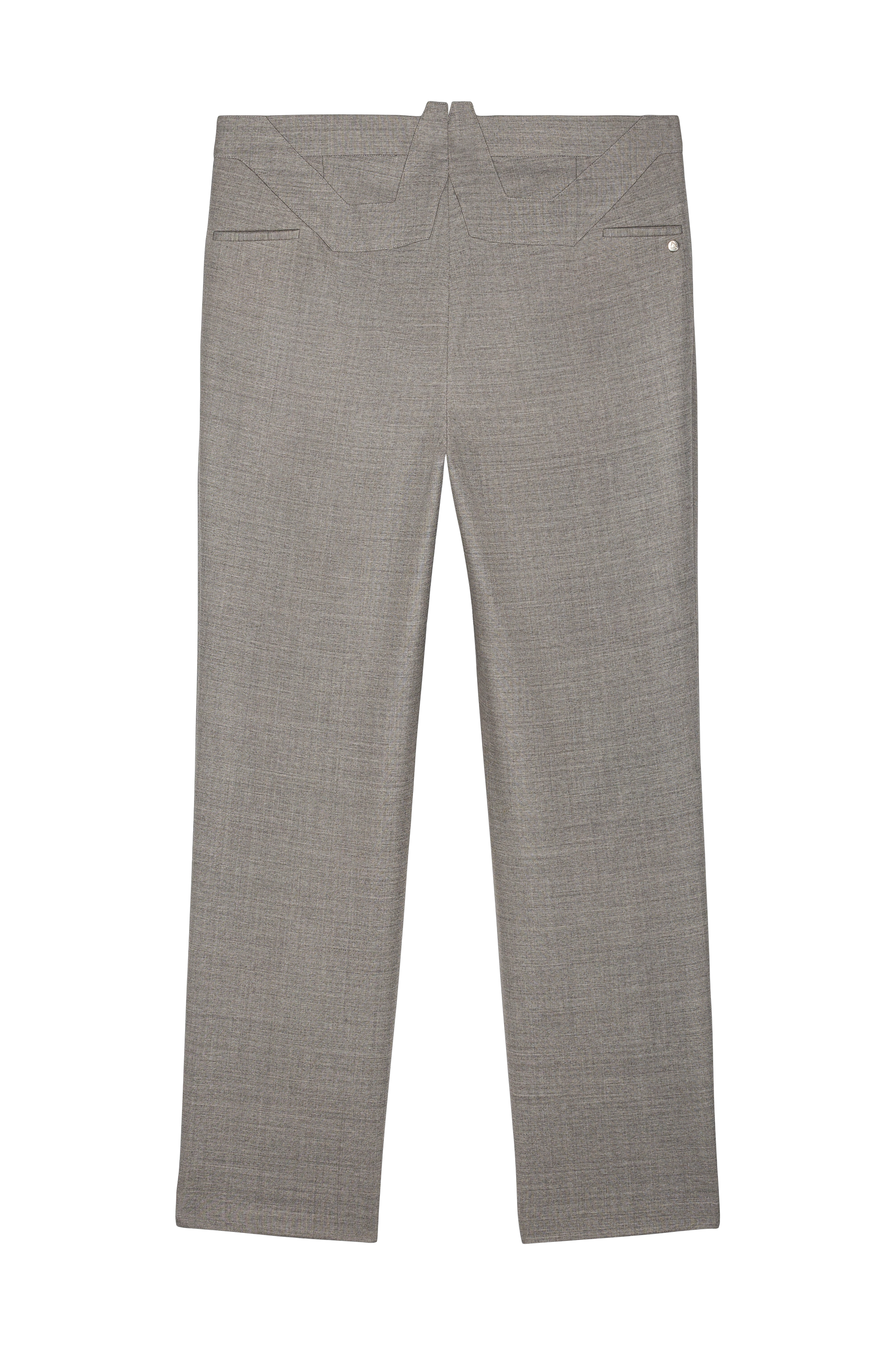 W-Shaped Back Belt Trouser