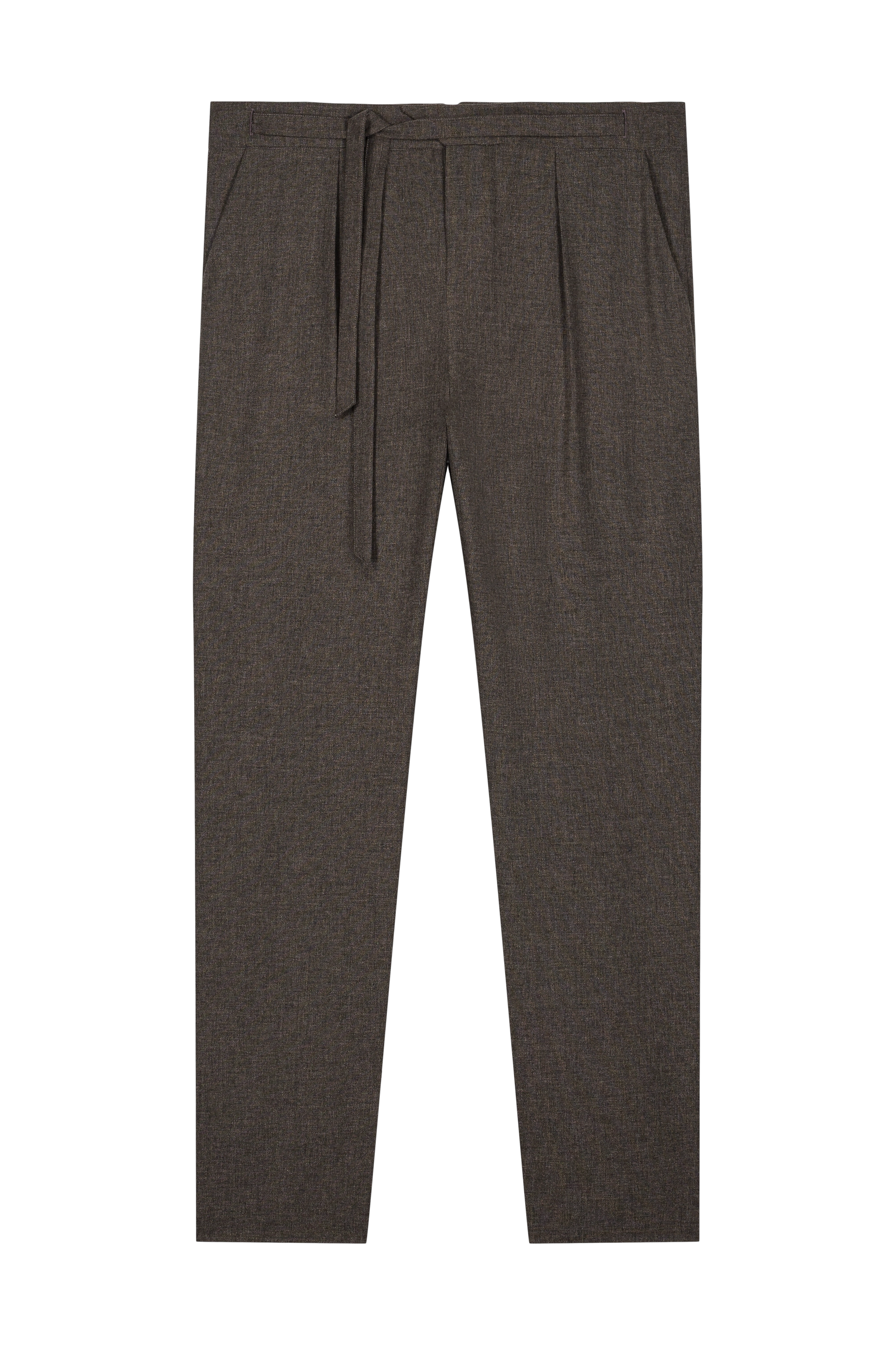 Crossed Belt Pleated Trouser