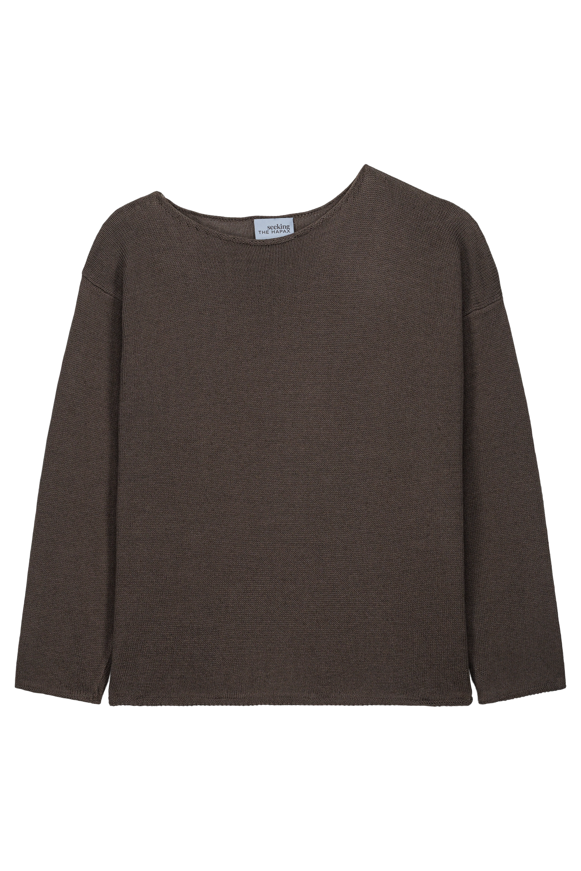 Asymmetrical Boat Collar Sweater