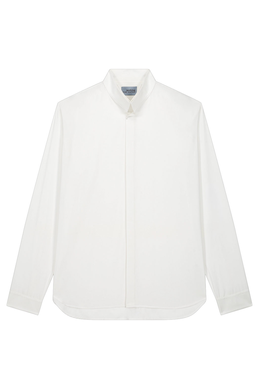 Horizontal Fold Collar Shirt