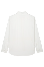 Horizontal Fold Collar Shirt