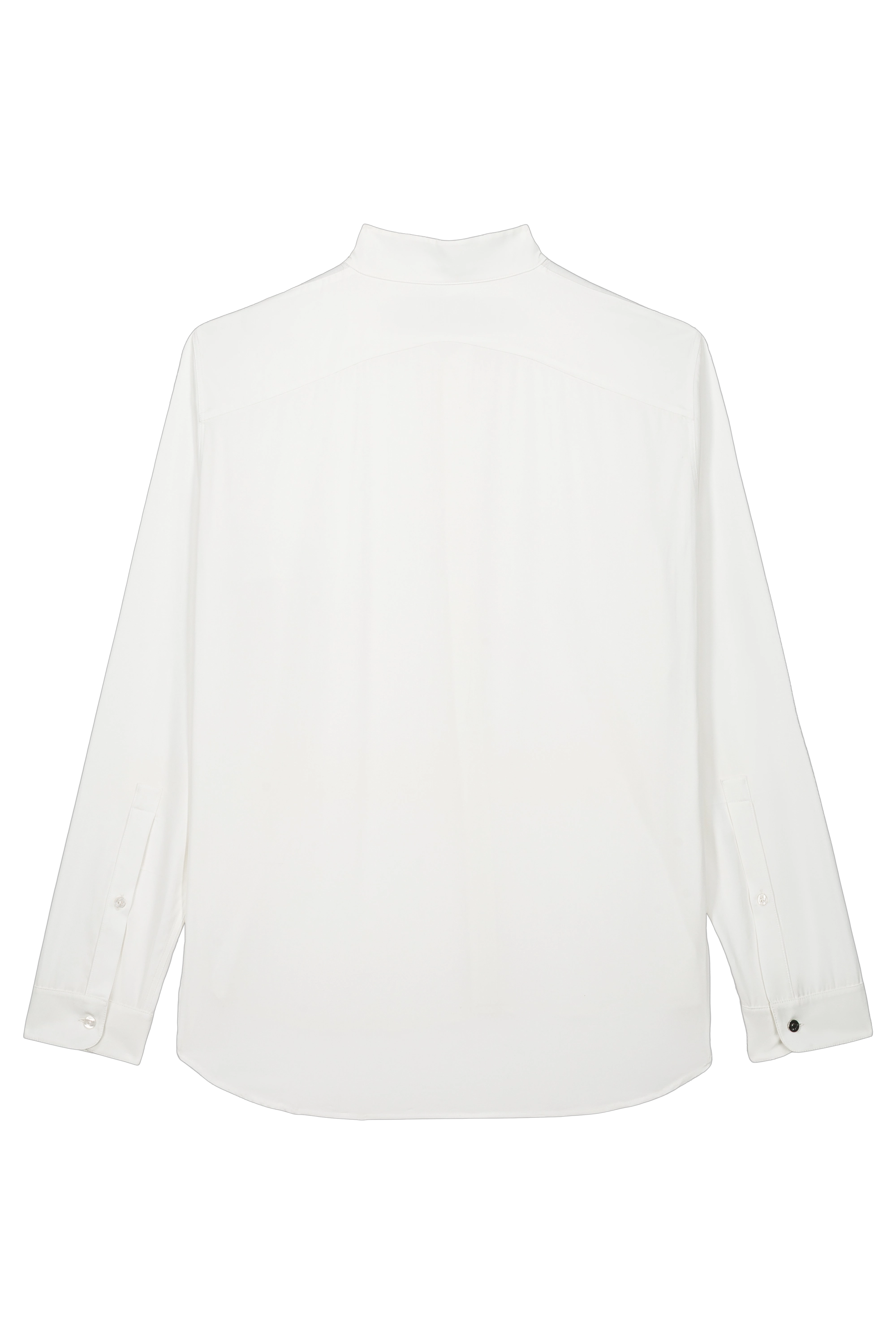 Horizontal Fold Collar Shirt