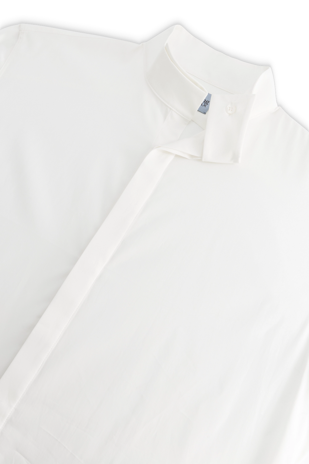 Horizontal Fold Collar Shirt
