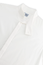 Horizontal Fold Collar Shirt