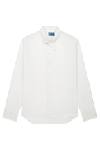 Asymmetrical collar shirt