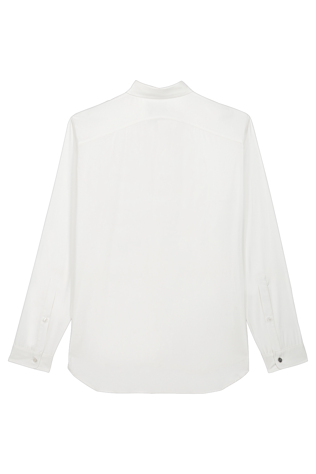 Asymmetrical collar shirt