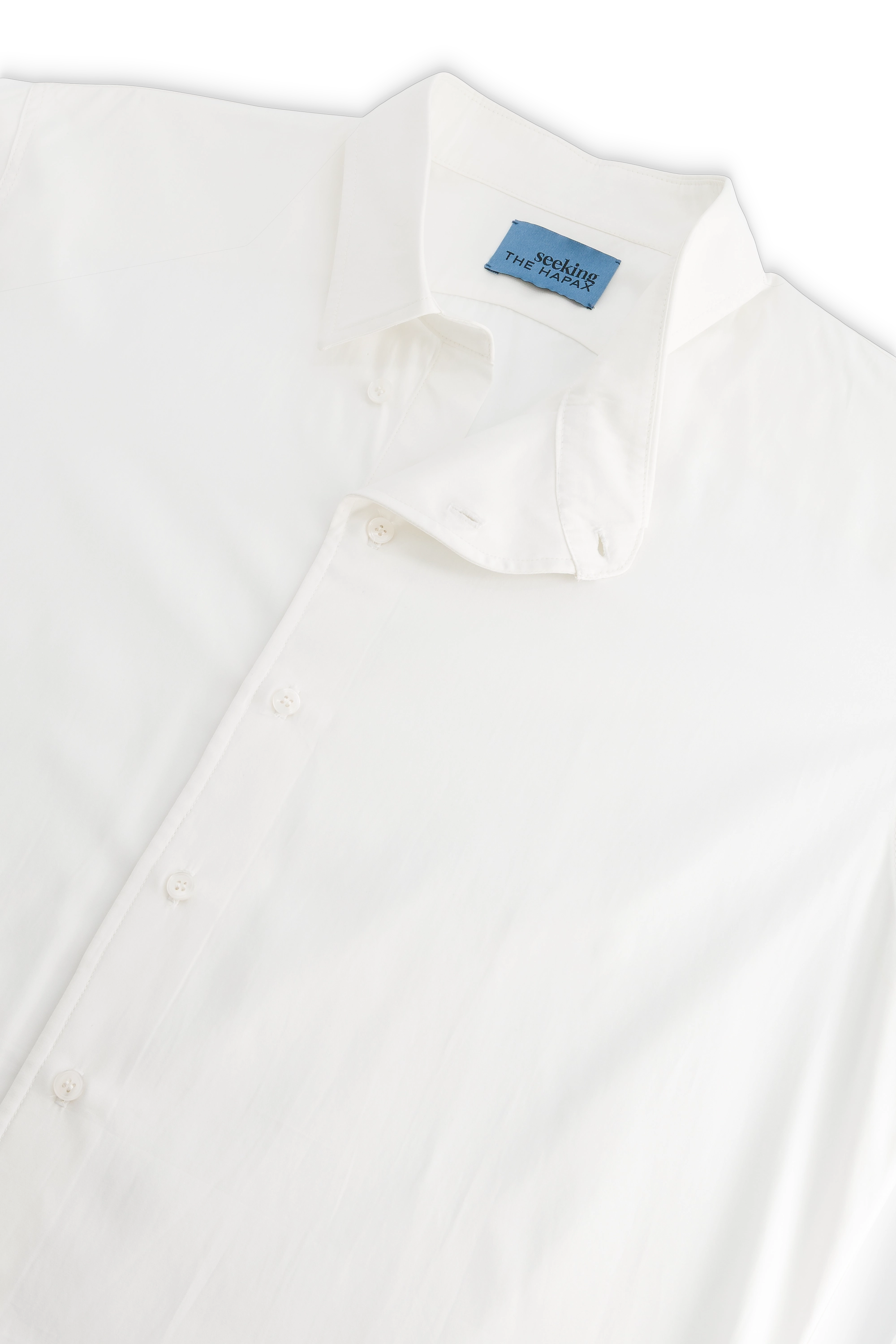 Asymmetrical collar shirt