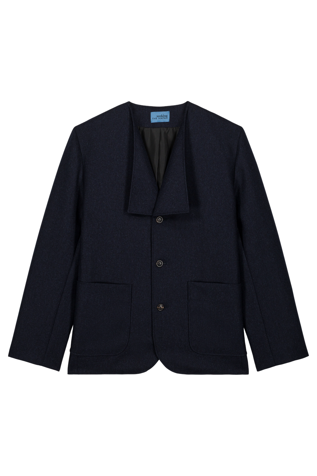 Low-Set Square Lapel Jacket