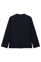 Low-Set Square Lapel Jacket