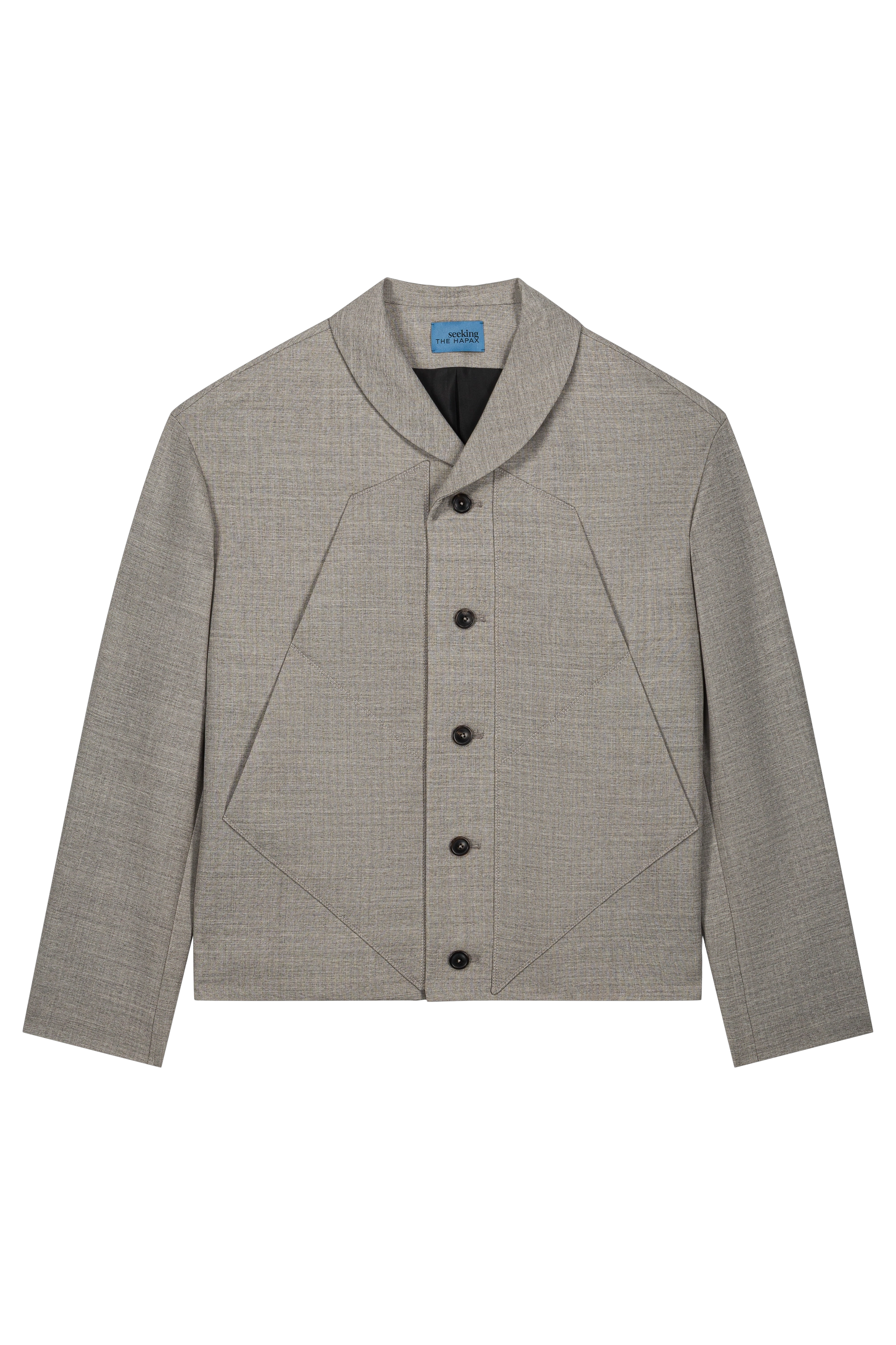 Short City Jacket with Large Double Front Pockets
