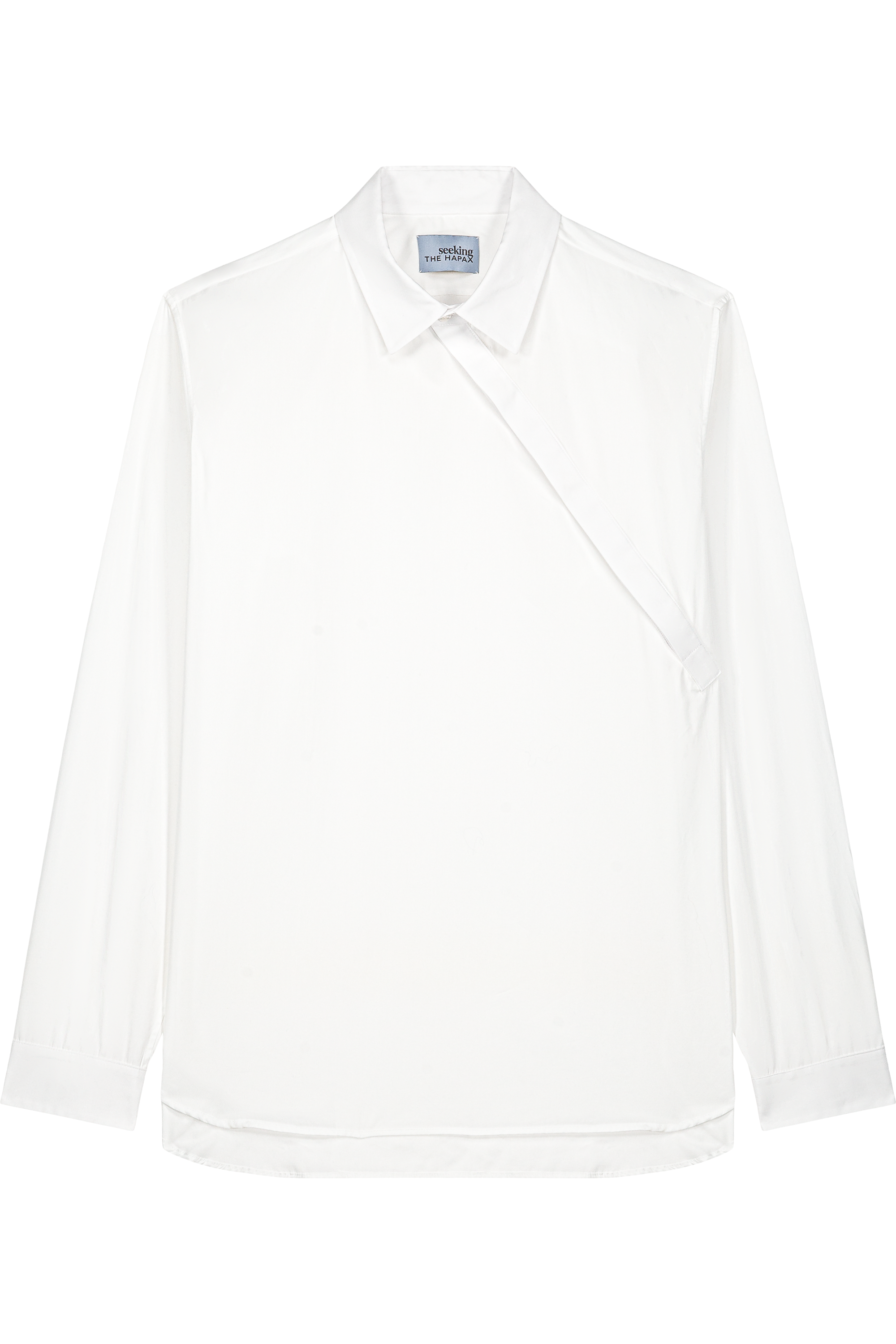 Diagonal Closure Blouse Shirt