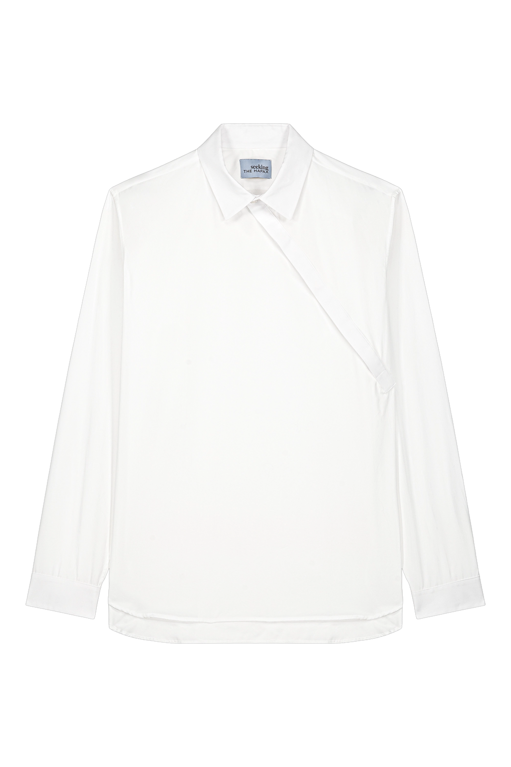 Diagonal Closure Blouse Shirt