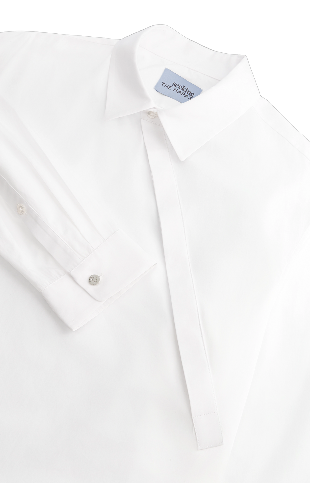 Diagonal Closure Blouse Shirt