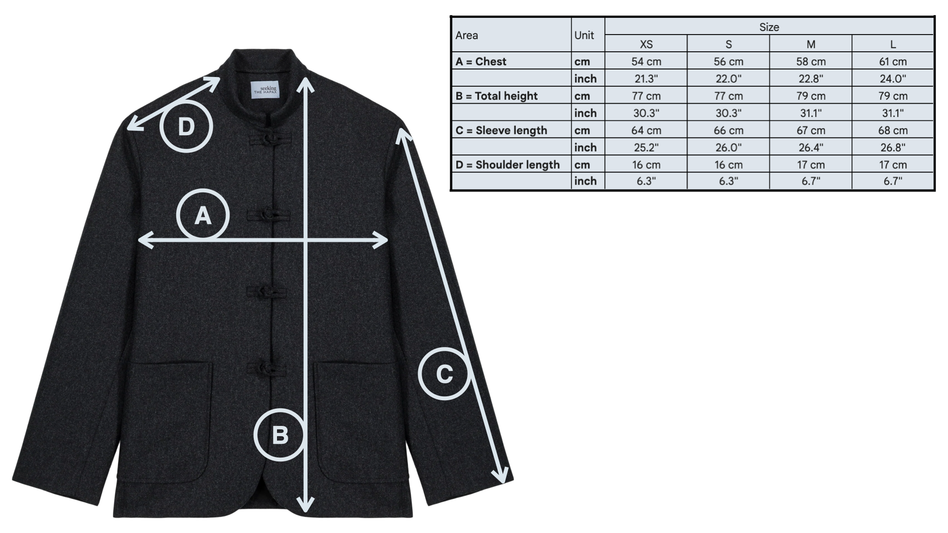 Inverted Collar Officer jacket